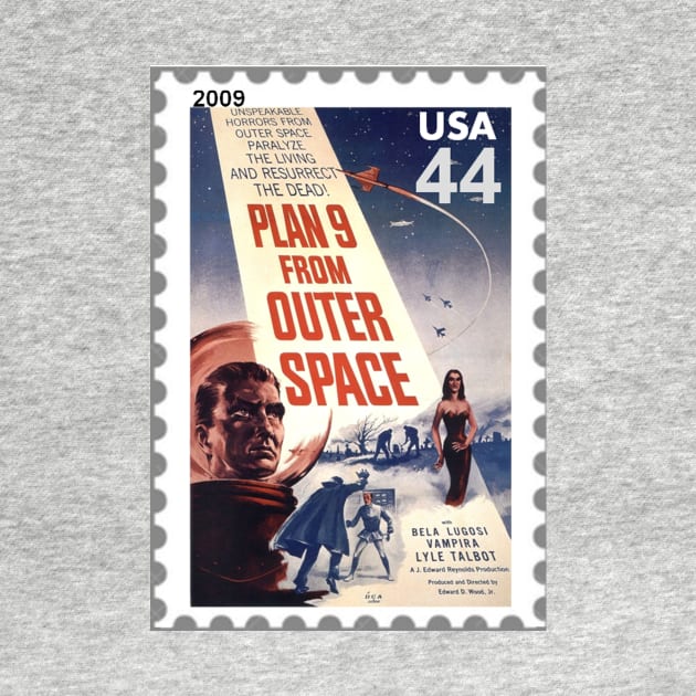 Plan 9 From Outer Space as a Stamp by Starbase79